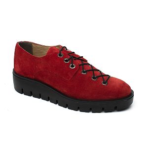 pantofi dama rosu velur