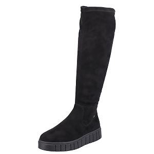 cizme dama stretch cu velur W1080 00 negru velur