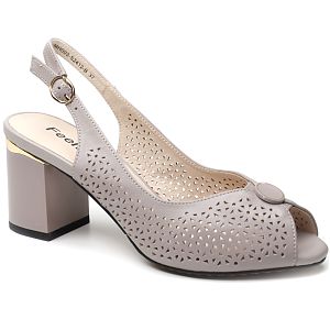 pantofi dama decupati MH003 S2412 gri