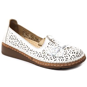 pantofi dama perforati D27 04158 alb