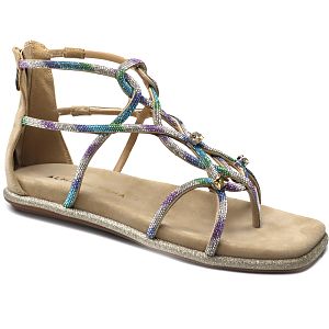 sandale dama V240858 bej velur