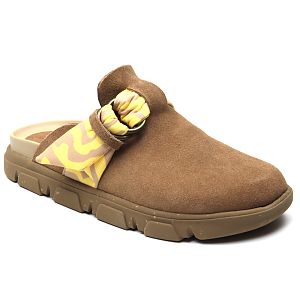 papuci dama JL41610A cognac velur