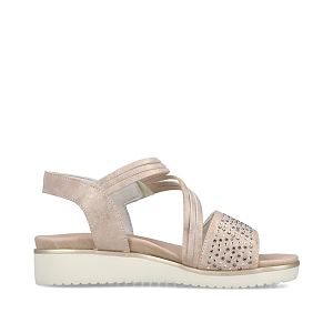 sandale dama V3764 90 roz metalizat